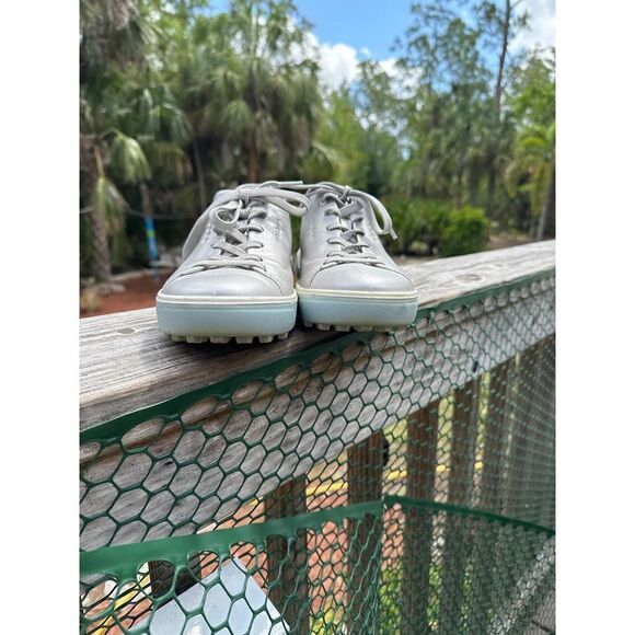 ECCO Golf  Silver Tray Hydromax™ Golf Shoes Size 8.5 - Picture 2 of 12